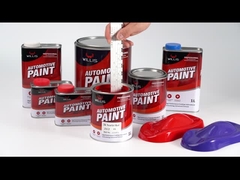 Gloss Negro 2K Escarlata Rojo Pintura sólida Anti amarillento Para rasguños de automóviles 2 años Vida útil