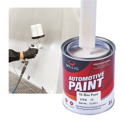Pintura de automóviles azul brillante y perlable Laca acrílica clara Perla Blanca Pintura de automóviles Alta capa sólida y clara