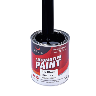 Secado rápido 2K Carrocería sólida de carcasa de auto relleno de metal profundo esmeralda verde plano negro 2k pintura en aerosol 2k capa superior
