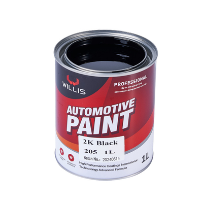 Secado rápido 2K Carrocería sólida de carcasa de auto relleno de metal profundo esmeralda verde plano negro 2k pintura en aerosol 2k capa superior