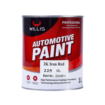 Pintura de Willis 2K Pintura sólida para pistola de pulverización fácilmente infiltrada Púrpura Naranja Rojo