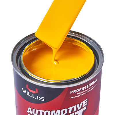 Pintura con spray acrílico amarillo para reparación de carrocerías