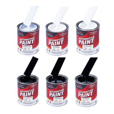 Amarillo de alto brillo 1k Basecoat Pintura para automóviles más delgada Acrílico Pintura de aerosoles para automóviles Pintura personalizada de automóviles Colores de carrocería de automóviles