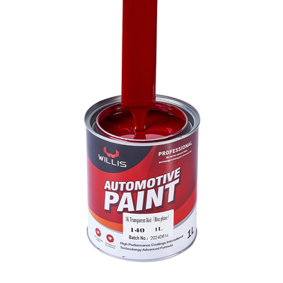 Willis Paint Acrílico 1k Pintura para automóviles Rojo transparente para automóviles BMW 2k Pintura automática Aerosol de pintura para automóviles Auto Refinish Paint