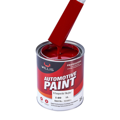 Willis Paint Acrílico 1k Pintura para automóviles Rojo transparente para automóviles BMW 2k Pintura automática Aerosol de pintura para automóviles Auto Refinish Paint