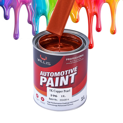Suministro de fábrica Laca acrílica 1K Basecoat Perla pintura de automóviles 1K Perla de cobre OEM Disponible Auto Refinish Spray pintura de automóviles
