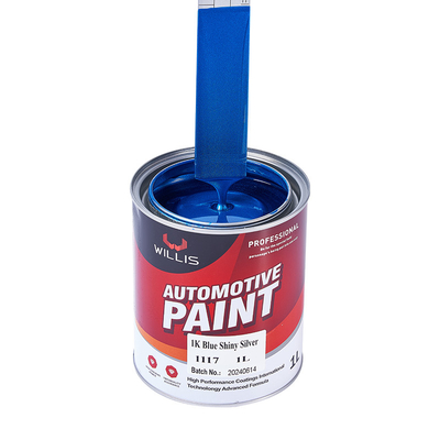 Pintura para automóviles metálica azul brillante de color azul mixto Pintura para automóviles metálica resistente al calor Pintura de pulverización de pigmento de plata acrílica
