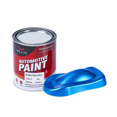 Pintura para automóviles metálica azul brillante de color azul mixto Pintura para automóviles metálica resistente al calor Pintura de pulverización de pigmento de plata acrílica