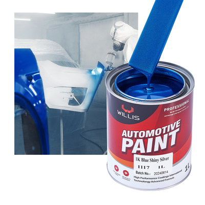 Pintura para automóviles metálica azul brillante de color azul mixto Pintura para automóviles metálica resistente al calor Pintura de pulverización de pigmento de plata acrílica