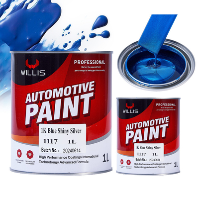 Pintura para automóviles metálica azul brillante de color azul mixto Pintura para automóviles metálica resistente al calor Pintura de pulverización de pigmento de plata acrílica