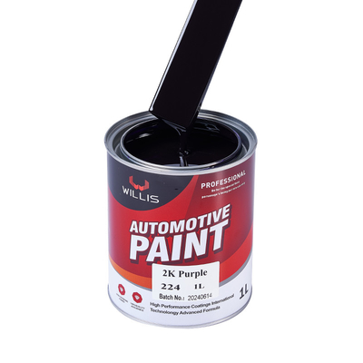 Púrpura / Naranja / Rojo 2K Púrpura 2K Pintura sólida para pistola de pulverización fácil de infiltrar 2K púrpura pintura de acabado automático
