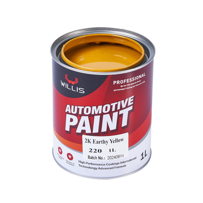 Pintura para automóviles de color amarillo sólido metálico 2K, líquido brillante 2k, pintura para automóviles, fabricante de pintura para automóviles.