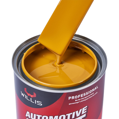 Pintura para automóviles de color amarillo sólido metálico 2K, líquido brillante 2k, pintura para automóviles, fabricante de pintura para automóviles.