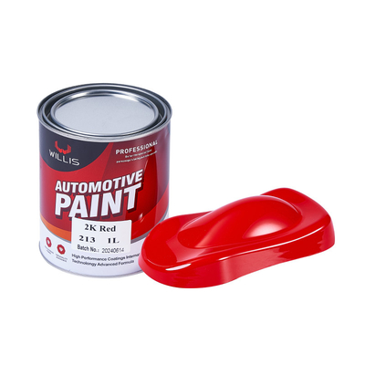Protección de automóviles 2K Pintura sólida roja Alta dureza 1L / 4L por lata Fácil construcción