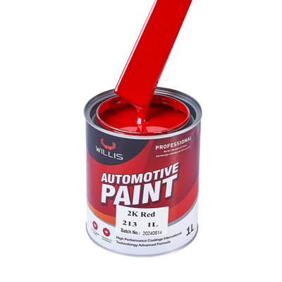 Protección de automóviles 2K Pintura sólida roja Alta dureza 1L / 4L por lata Fácil construcción