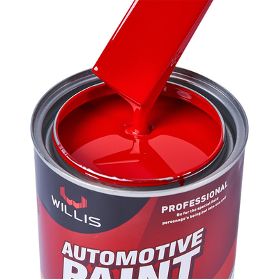 Protección de automóviles 2K Pintura sólida roja Alta dureza 1L / 4L por lata Fácil construcción
