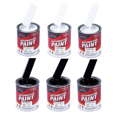 Pintura sólida 2K para reparación y acabado de automóviles con resistencia química y climática