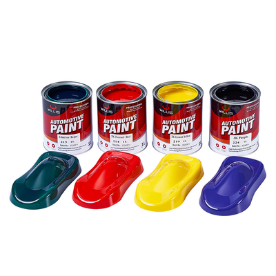 Pintura sólida 2K para reparación y acabado de automóviles con resistencia química y climática