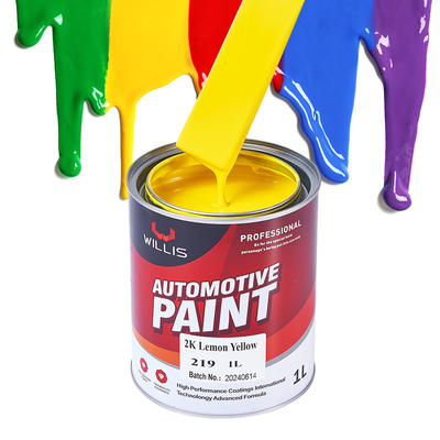 Base dura 2K Rojo Resistente a los rayos UV Pintura automática de dos componentes Pintura automática de dos componentes Pintura de color acrílico