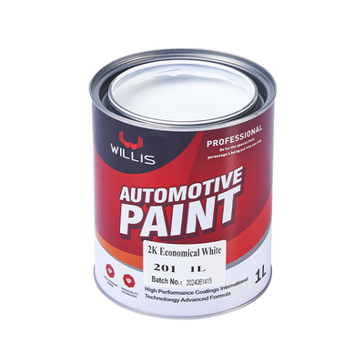 ODM Pintura de automóviles de color blanco sólido de 2k, pintura de acabado de automóviles, pintura de pulverización acrílica, fabricante de pintura de automóviles
