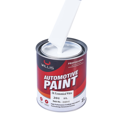 ODM Pintura de automóviles de color blanco sólido de 2k, pintura de acabado de automóviles, pintura de pulverización acrílica, fabricante de pintura de automóviles