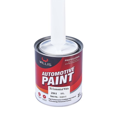 ODM Pintura de automóviles de color blanco sólido de 2k, pintura de acabado de automóviles, pintura de pulverización acrílica, fabricante de pintura de automóviles