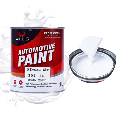 ODM Pintura de automóviles de color blanco sólido de 2k, pintura de acabado de automóviles, pintura de pulverización acrílica, fabricante de pintura de automóviles
