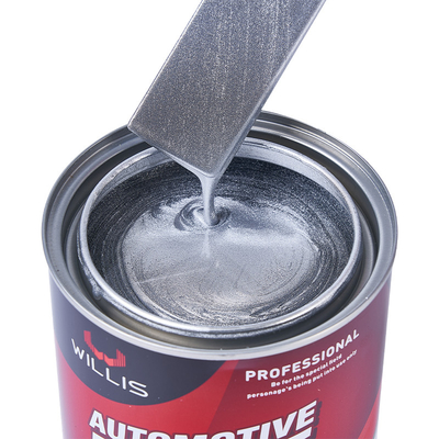 Revestimiento líquido Pintura de automóviles negro plateado, Pintura de automóviles plata mate Para parachoques de plástico 1K Plata gruesa metálica automotriz