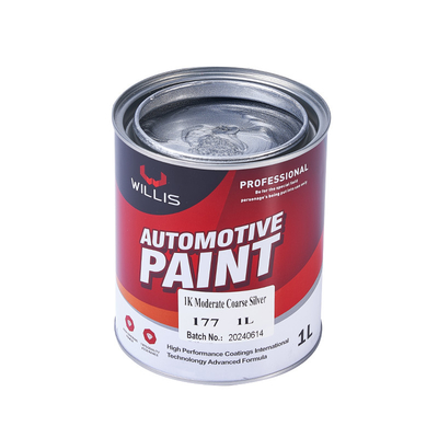 Mediano color plata pintura para automóviles, materiales arquitectónicos pintura metálica de capa clara 1K moderada plata gruesa