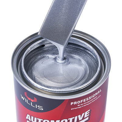 Mediano color plata pintura para automóviles, materiales arquitectónicos pintura metálica de capa clara 1K moderada plata gruesa