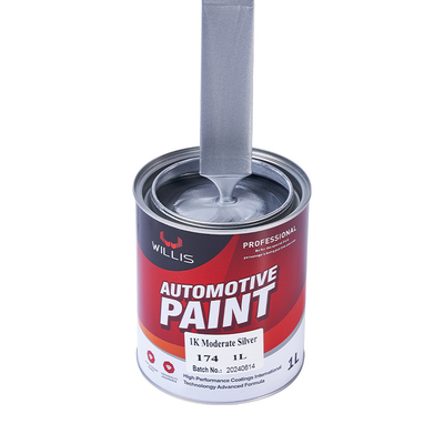 Pintura para automóviles de plata metálica rápida y seca, recubrimiento líquido pintura acrílica de laca a vapor 1K pintura para automóviles de plata metálica moderada