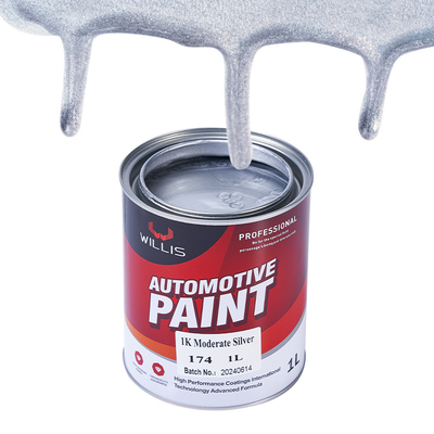 Pintura para automóviles de plata metálica rápida y seca, recubrimiento líquido pintura acrílica de laca a vapor 1K pintura para automóviles de plata metálica moderada