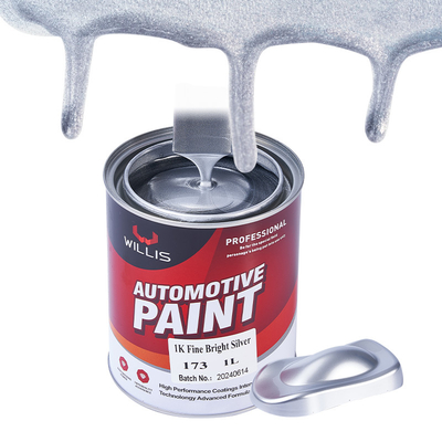 Resistencia a los arañazos Pintura para automóviles metálica de plata duradera 2 años Vida útil Pintura para automóviles metálica
