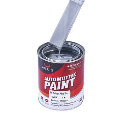 Refinar la pintura de automóviles con polvo de plata metálica 1K Basecoat, pintura de aerosoles de laca acrílica, pintura de automóviles