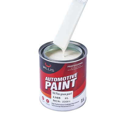 1K pintura de automóvil verde fino perla, alta saturación de color laca acrílica clara, pelaje claro, endurecedor, más delgado