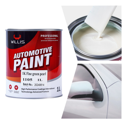 1K pintura de automóvil verde fino perla, alta saturación de color laca acrílica clara, pelaje claro, endurecedor, más delgado