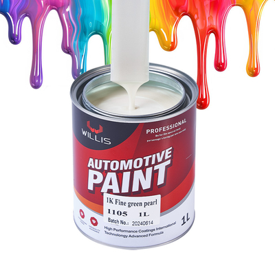 1K pintura de automóvil verde fino perla, alta saturación de color laca acrílica clara, pelaje claro, endurecedor, más delgado