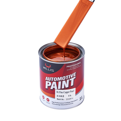 Pintura de laca acrílica resistente a sustancias químicas, colores de pintura de perlas duraderos para automóviles, pintura de color 2K / 1K, perla de cristal 1K