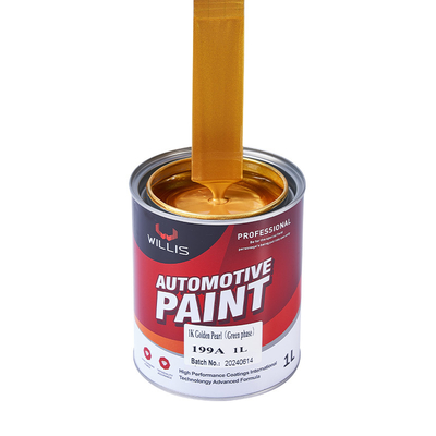 Pintura para automóviles de perlas de 1K para recubrimiento líquido personalizable en fase verde de perla dorada