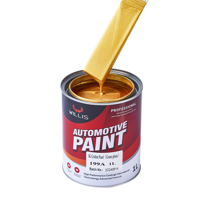 Pintura para automóviles de perlas de 1K para recubrimiento líquido personalizable en fase verde de perla dorada