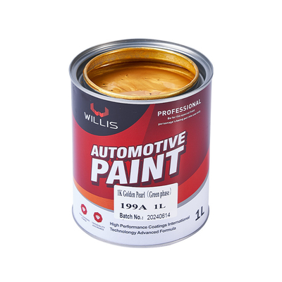 Pintura para automóviles de perlas de 1K para recubrimiento líquido personalizable en fase verde de perla dorada