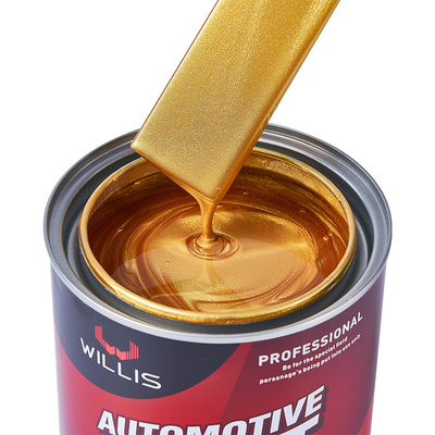 Pintura para automóviles de perlas de 1K para recubrimiento líquido personalizable en fase verde de perla dorada