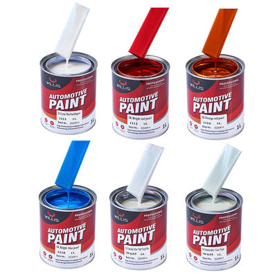 1k Base Coat Pintura acrílica de varios colores Pintura de acabado automotriz Pintura de plata