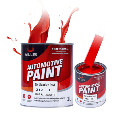 Fácil de construir 2k pintura de rojo de aerosol para protección de automóviles Alta dureza 1l / 4l por lata