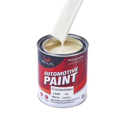 Pintura para automóviles de cristal blanco perla Adhesión fuerte Materia prima acrílica Pintura para automóviles de automóviles Pintura metálica para automóviles