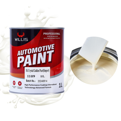 Pintura para automóviles de cristal blanco perla Adhesión fuerte Materia prima acrílica Pintura para automóviles de automóviles Pintura metálica para automóviles