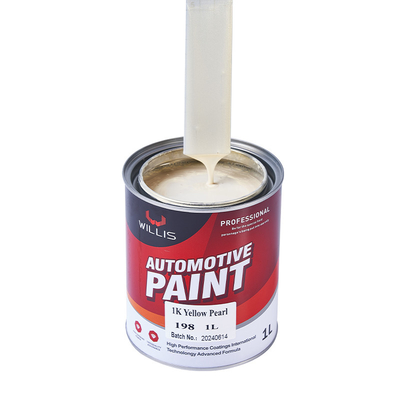 1K Acrílico Perla de pintura de automóviles Amarillo Perla de capa clara endurecedor más delgado 2K / 1K pintura de color
