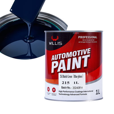 Pintura acrílica verde azulado 2K para recubrimiento de automóviles y plásticos