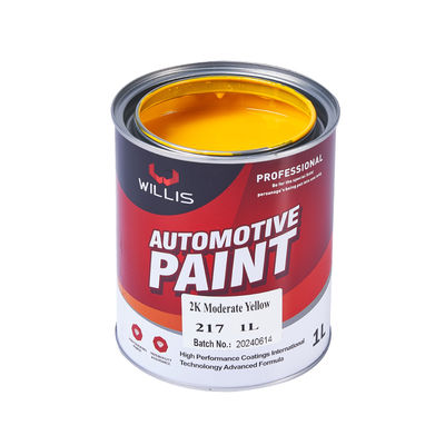 2K Moderada pintura amarilla para automóviles Revestimiento con aerosol de resina acrílica