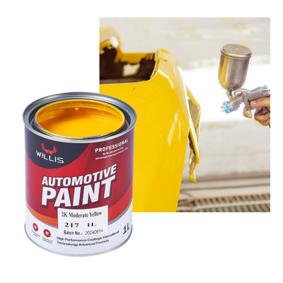 2K Moderada pintura amarilla para automóviles Revestimiento con aerosol de resina acrílica